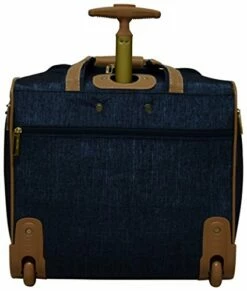 Nicole Miller Underseat Luggage Collection - Small Lightweight 15 Inch Under Seat Bag - Briefcase For Women - Carry On Suitcase With 2- Rolling Spinner Wheels (Paige Navy) 7 Nicole Miller Underseat Luggage Collection - Small Lightweight 15 Inch Under Seat Bag - Briefcase For Women - Carry On Suitcase With 2- Rolling Spinner Wheels (Paige Navy) -Luggage Sales Shop 41s8LWuy sL