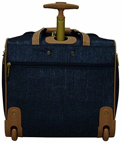 Nicole Miller Underseat Luggage Collection - Small Lightweight 15 Inch Under Seat Bag - Briefcase For Women - Carry On Suitcase With 2- Rolling Spinner Wheels (Paige Navy) 4 Nicole Miller Underseat Luggage Collection - Small Lightweight 15 Inch Under Seat Bag - Briefcase For Women - Carry On Suitcase With 2- Rolling Spinner Wheels (Paige Navy) - Image 2