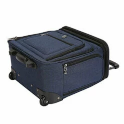 Travelers Club Luggage 16" Top Expandable Rolling Underseater W/USB Port, Blue Suitcase, Carry-On, Navy 21 Travelers Club Luggage 16" Top Expandable Rolling Underseater W/USB Port, Blue Suitcase, Carry-On, Navy -Luggage Sales Shop 41sGksDy87L