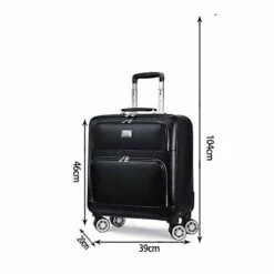 Luggage PU Rolling Suitcase Cabin Business Travel Trolley Bags For Men Luggage Suitcase Bag Wheels Spinner Suitcase Wheeled Bags,20inch -Luggage Sales Shop 41sRW7dZSBL