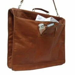 Piel Leather Elite Garment Bag, Saddle, One Size -Luggage Sales Shop 41t0QnxJ2WL