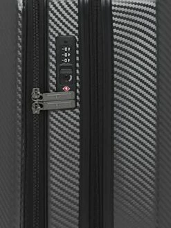HEYS EZ Access 2.0 Range Charcoal Color Hard Cabin Luggage, Silver, Cabin, Luggage -Luggage Sales Shop 41vBoXURR8L