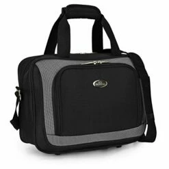 U.S. Traveler New Yorker Lightweight Softside Expandable Travel Rolling Luggage Set, Black/Grey, 4-Piece (15/21/25/29) -Luggage Sales Shop 41v UfbN CL