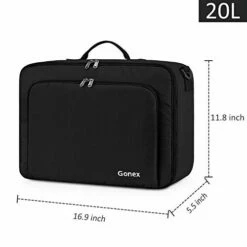 Gonex Travel Duffel Bag 20L, Portable Carry On Luggage Personal Item Bag For Airlines, Water& Tear-Resistant Black -Luggage Sales Shop 41vwey4nfIL