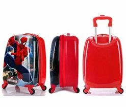 WCK Travel Kid's Luggage 18inch Carry On Hard Side Upright Cartoon Spinner Luggage Rolling (spiderman) -Luggage Sales Shop 41wBCFjZhYL