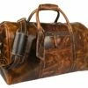 Leather Castle Genuine Vintage Men’s Duffel Sports Gym, Travel, Carry-on Luggage Bag, Light Brown -Luggage Sales Shop 41wXE r4uHL