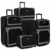 U.S. Traveler New Yorker Lightweight Softside Expandable Travel Rolling Luggage Set, Black/Grey, 4-Piece (15/21/25/29) -Luggage Sales Shop 41w qUhiGTL