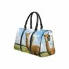 InterestPrint Weekender Bag Overnight Carry-on Tote Duffel Bag Two Friendly Curios Brown And White Alpacas -Luggage Sales Shop 41y 2B2fif dL