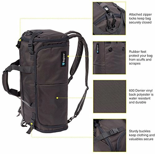 BagLane Hybrid Backpack Garment Bag - Travel Carry On Suit Bag (Charcoal) 5 BagLane Hybrid Backpack Garment Bag - Travel Carry On Suit Bag (Charcoal) - Image 3