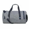 BAGSMART Travel Duffel Bag Large Weekender Bag Carry-on Luggage With Shoe Bag 40L, Grey
