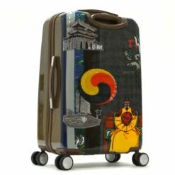 Olympia Luggage King Sejong Art Series 25 Inch Mid-size Rolling Case, Khaki, One Size -Luggage Sales Shop 511IqPfaXcL