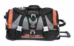 Harley Davidson Harley-Davidson 21 Inch Carry-On Duffel, Lightweight Wheeled Bag 99622-RUST/BLK -Luggage Sales Shop 5127G2pWx2L