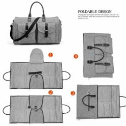 Amzbag Expandable Travel Duffel Bag XXL Capacity Weekender Bag With Leather Handle Suit Carry On -Luggage Sales Shop 515Ht 2BH1VmL