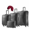 Samsonite Leverage LTE 5 Piece Carry-On Bundle | 20", 25", 29", Wheeled Garment Bag, Travel Pillow -Luggage Sales Shop 516hi94R2TL