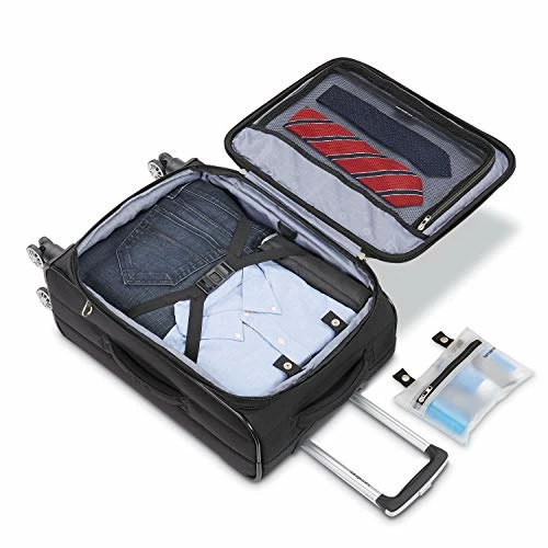 Samsonite Ascella X Softside Expandable Luggage With Spinner Wheels, Black, Carry-On 20-Inch 7 Samsonite Ascella X Softside Expandable Luggage With Spinner Wheels, Black, Carry-On 20-Inch - Image 6