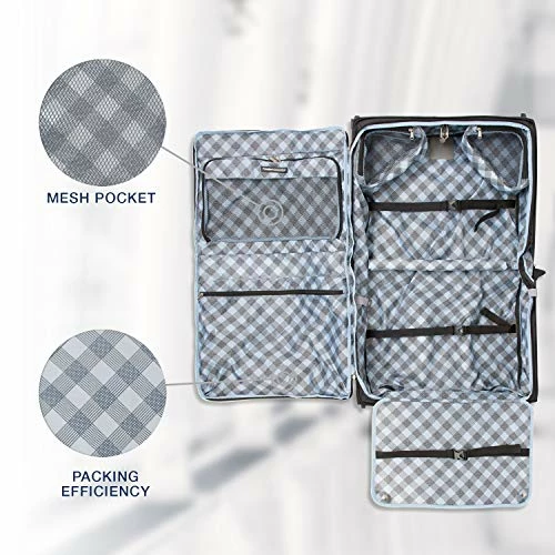 Travelpro Luggage Maxlite 5 22" Lightweight Carry-on Rolling Garment Bag, Suitcase, Black 7 Travelpro Luggage Maxlite 5 22" Lightweight Carry-on Rolling Garment Bag, Suitcase, Black - Image 5