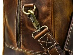 Leather Castle Genuine Vintage Men’s Duffel Sports Gym, Travel, Carry-on Luggage Bag, Light Brown -Luggage Sales Shop 518D9O5eRvL