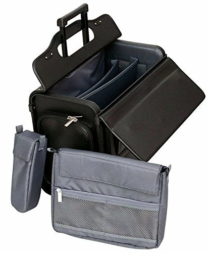 Wheeled Pilot Case Rolling 17.3" Laptop Roller Bag Briefcase Hand Luggage Flight Cabin 10 Wheeled Pilot Case Rolling 17.3" Laptop Roller Bag Briefcase Hand Luggage Flight Cabin - Image 8