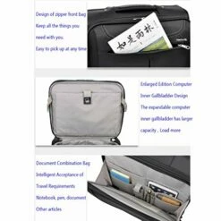 ZH Carry-On Luggage Business Travel Wheeled Rolling Laptop PC Tablet Computer Trolley Backpack, Suitcase Hand Luggage Cabin Approved Bag Lightweight For Trave Men Women 17 ZH Carry-On Luggage Business Travel Wheeled Rolling Laptop PC Tablet Computer Trolley Backpack, Suitcase Hand Luggage Cabin Approved Bag Lightweight For Trave Men Women -Luggage Sales Shop 519cGuC5YNL