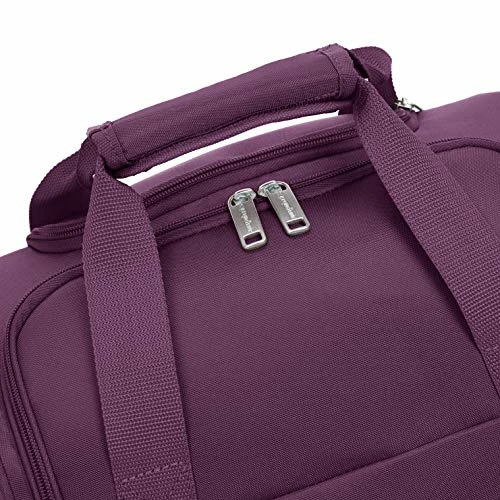 AmazonBasics Underseat Carry-On Rolling Travel Luggage Bag - Purple 8 AmazonBasics Underseat Carry-On Rolling Travel Luggage Bag - Purple - Image 6