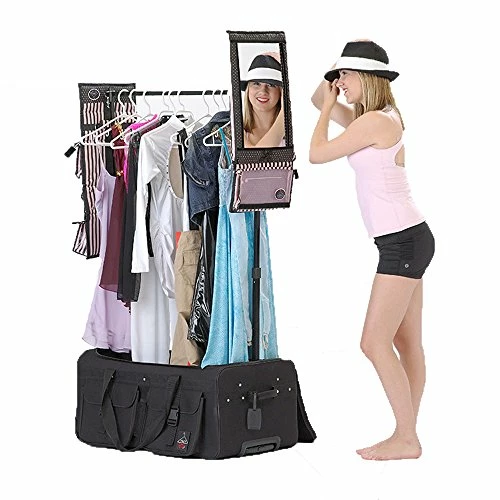 Large Rac N' Roll Bag Wheeled Drop Bottom Duffel With Garment Rack 3 Large Rac N' Roll Bag Wheeled Drop Bottom Duffel With Garment Rack