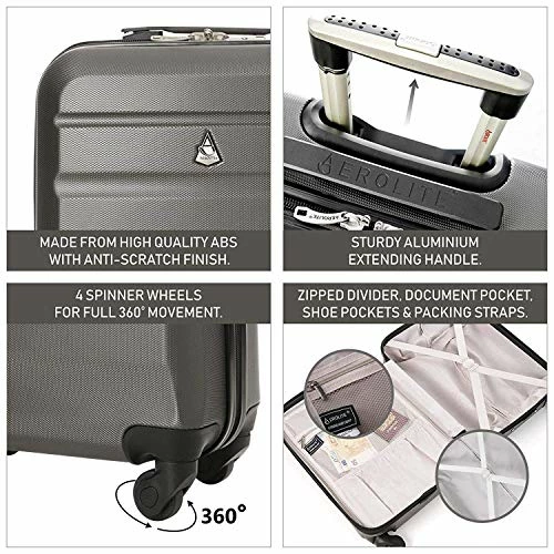 Large Capacity Maximum Allowance 22x14x9 Built-in TSA Airline Approved Delta United Southwest Carry On Luggage Trolley Rolling Suitcase Body Size 19.3x14x9in | Small Hard Shell Underseat Bag 16x10x8in 10 Large Capacity Maximum Allowance 22x14x9 Built-in TSA Airline Approved Delta United Southwest Carry On Luggage Trolley Rolling Suitcase Body Size 19.3x14x9in | Small Hard Shell Underseat Bag 16x10x8in - Image 8