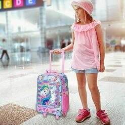 Kids Suitcase, Rolling Luggage With Wheels For Girls - Unicorn 16 Kids Suitcase, Rolling Luggage With Wheels For Girls - Unicorn -Luggage Sales Shop 51CTTzIVjcS