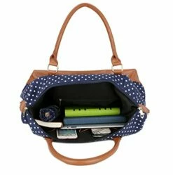 BAOSHA HB-28 Ladies Women Canvas Travel Weekender Bag Overnight Carry-on Shoulder Duffel Tote Bag (Blue Dot) 14 BAOSHA HB-28 Ladies Women Canvas Travel Weekender Bag Overnight Carry-on Shoulder Duffel Tote Bag (Blue Dot) -Luggage Sales Shop 51EtkV6KmVL c1e7c33e 0ce8 4aa3 a246 13c7044bf942