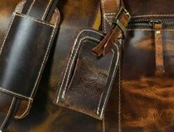 Leather Castle Genuine Vintage Men’s Duffel Sports Gym, Travel, Carry-on Luggage Bag, Light Brown -Luggage Sales Shop 51FKZ8PQaGL