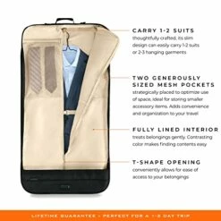 Briggs & Riley Baseline Garment Bags, Black, Classic 22 Briggs & Riley Baseline Garment Bags, Black, Classic -Luggage Sales Shop 51JL7m92 3L