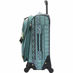 Steve Madden Designer 20 Inch Luggage Collection - Lightweight Softside Expandable Suitcase For Men & Women - Durable Carry On Bag With 4-Rolling Spinner Wheels (Legends Turquoise) 9 Steve Madden Designer 20 Inch Luggage Collection - Lightweight Softside Expandable Suitcase For Men & Women - Durable Carry On Bag With 4-Rolling Spinner Wheels (Legends Turquoise) -Luggage Sales Shop 51KReA5D4HL