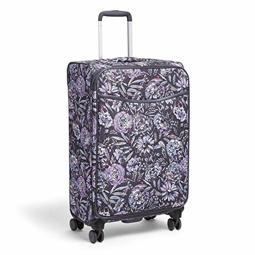 Vera Bradley Women's Softside Rolling Suitcase Luggage, Lavender Bouquet, 27" Check In 5 Vera Bradley Women's Softside Rolling Suitcase Luggage, Lavender Bouquet, 27" Check In - Image 3