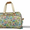 Lily Bloom Luggage Designer Pattern Suitcase Wheeled Duffel Carry On Bag (14in, Beach House) -Luggage Sales Shop 51MKua5WjmL