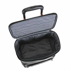 Travelers Club Luggage 16" Top Expandable Rolling Underseater W/USB Port, Dark Gray Suitcase, -Luggage Sales Shop 51MamLxoatL