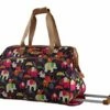 Lily Bloom Luggage Designer Pattern Suitcase Wheeled Duffel Carry On Bag (14in, Elephant Rain) -Luggage Sales Shop 51MqmVN8HzL