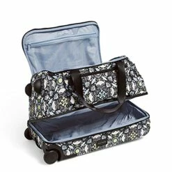 Vera Bradley Women's Recycled Lighten Up Reactive Foldable Rolling Duffle Luggage, Plaza Medallion, One Size -Luggage Sales Shop 51Nee30VaWS