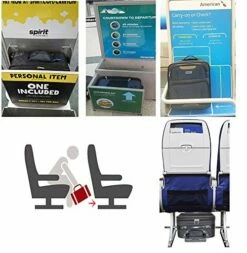 Boardingblue Airlines Rolling Personal Item Under Seat Luggage Frontier, Spirit (Black) -Luggage Sales Shop 51Nsx DqCxL