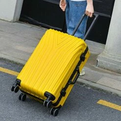 New Aluminum Frame Rolling Luggage Women Travel Bag Trolley Suitcase Carry On Luggage,Green,26 -Luggage Sales Shop 51NzDlIcmKL