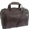 AmeriLeather Croco-Print 16" Leather Carry-On Weekend Duffel (Dark Brown -Luggage Sales Shop 51SQVvqAU5L