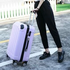 26 Inch Trolley Case/Bags Woman Travel Suitcase With Wheels Rolling Carry On Luggage,B,24 -Luggage Sales Shop 51SynQZh6fL