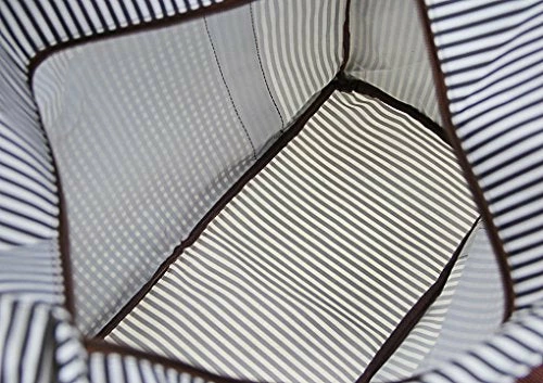 FakeFace Durable Waterproof Oxford Striped Travel Duffle Tote Carry On Duffel Bag For Women Men 8 FakeFace Durable Waterproof Oxford Striped Travel Duffle Tote Carry On Duffel Bag For Women Men - Image 6