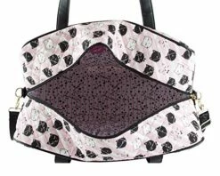 Betsey Johnson Luv CruzIn Cotton Quilted Carry On Weekender Travel Duffel Bag - Black/Blush Cat -Luggage Sales Shop 51UOLew58iL