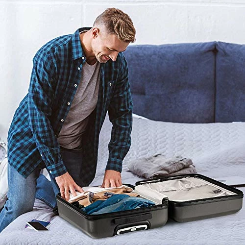 Large Capacity Maximum Allowance 22x14x9 Built-in TSA Airline Approved Delta United Southwest Carry On Luggage Trolley Rolling Suitcase Body Size 19.3x14x9in | Small Hard Shell Underseat Bag 16x10x8in 6 Large Capacity Maximum Allowance 22x14x9 Built-in TSA Airline Approved Delta United Southwest Carry On Luggage Trolley Rolling Suitcase Body Size 19.3x14x9in | Small Hard Shell Underseat Bag 16x10x8in - Image 4