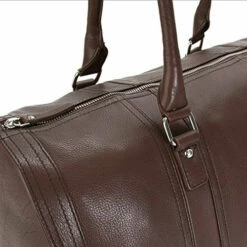 HADAKI Genuine Leather Duffel Carry On Hand Bag Cognac Brown -Luggage Sales Shop 51WsKMi IpL