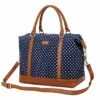 BAOSHA HB-28 Ladies Women Canvas Travel Weekender Bag Overnight Carry-on Shoulder Duffel Tote Bag (Blue Dot) -Luggage Sales Shop 51WxIjCaNlL 757b30dc a81c 42bc 9776 49655c91a612