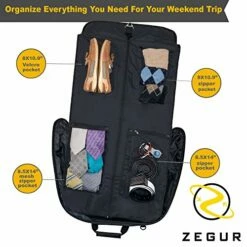 ZEGUR Suit Carry On Garment Bag For Travel & Business Trips With Shoulder Strap -Luggage Sales Shop 51Yr37QgwaL