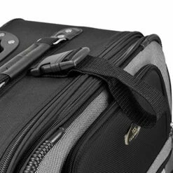 U.S. Traveler New Yorker Lightweight Softside Expandable Travel Rolling Luggage Set, Black/Grey, 4-Piece (15/21/25/29) -Luggage Sales Shop 51ZEorgDWvL