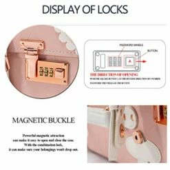 COTRUNKAGE 26 Inch Large Vintage Luggage Set 2 Pieces Rolling Suitcases For Women (13" & 26", Embossed Pink) -Luggage Sales Shop 51bYyoznm L