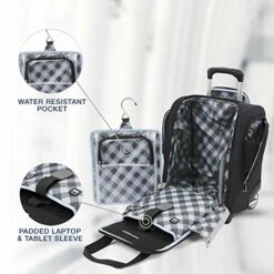 Travelpro Luggage Maxlite 5 15" Lightweight Carry-on Rolling Under Seat Bag, Black -Luggage Sales Shop 51g bfci2WL