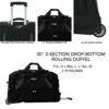 TPRC 30" Durable Rip-Stop Nylon Rolling Luggage Duffel Bag, 30 Inch, Black -Luggage Sales Shop 51gx 2Bx2b8YL